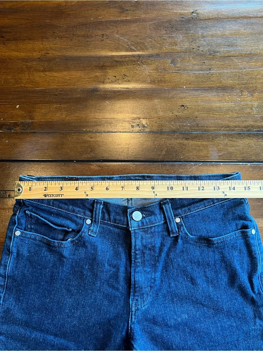 NWOT Michael Kors Kent Skinny Jeans Size 31/34 Dark Wash Denim 32” Inseam